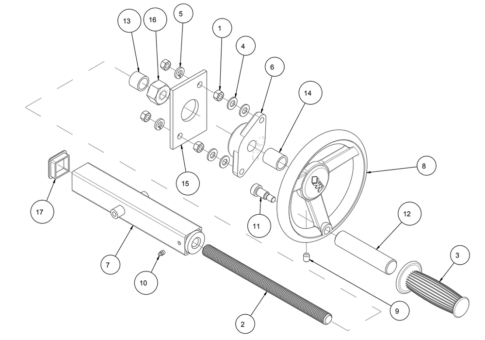 Section 03 Diagram and Parts List for MK-5009T 160646 MK Diamond Concrete Saw